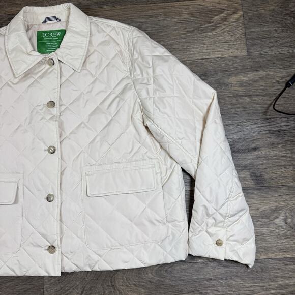 J Crew Quilted lady jacket with PrimaLoft Boxy Cropped LightWeight Puffer XL - Picture 3 of 12